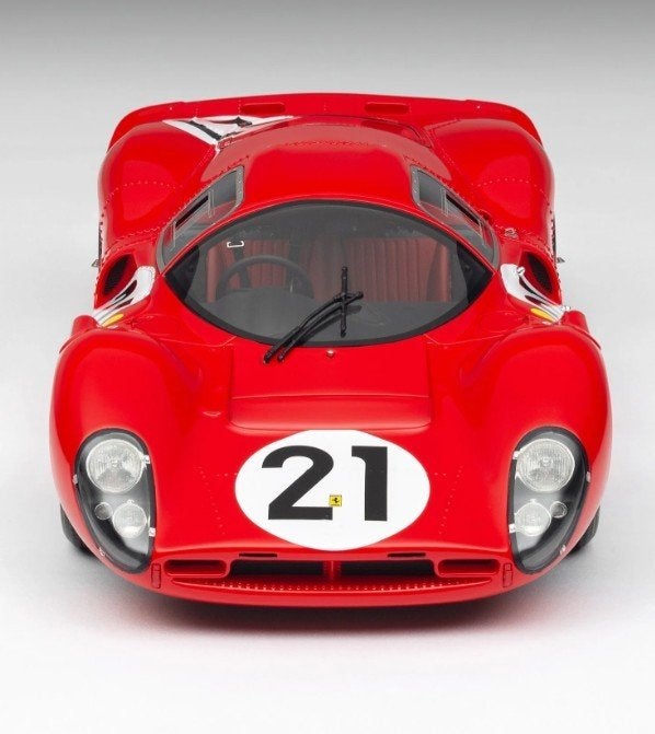 Ferrari 330 P4 #21 LeMans 1967 Rood 1:18 van Amalgam, Ophalen of Verzenden, Nieuw, Auto, Overige merken