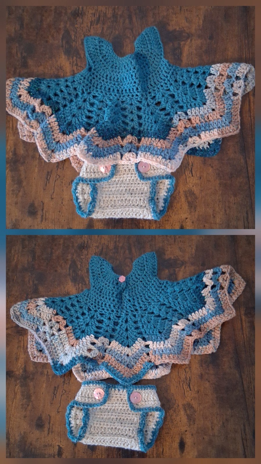 Gehaakt setje voor baby of pop - Leuk als kraamcadeau, Ophalen of Verzenden, Nieuw, Meisje