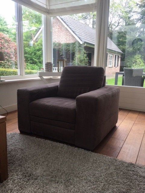 Mooie, z.g.a.n. fauteuil (Samos) van Goossens, Huis en Inrichting, Fauteuils, Ophalen, 75 tot 100 cm, Zo goed als nieuw, 100 tot 125 cm