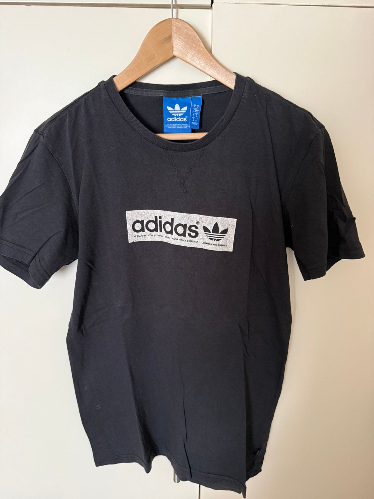 Adidas Originals t-shirt M zwart, Ophalen of Verzenden, Zo goed als nieuw, Maat 48/50 (M), Zwart