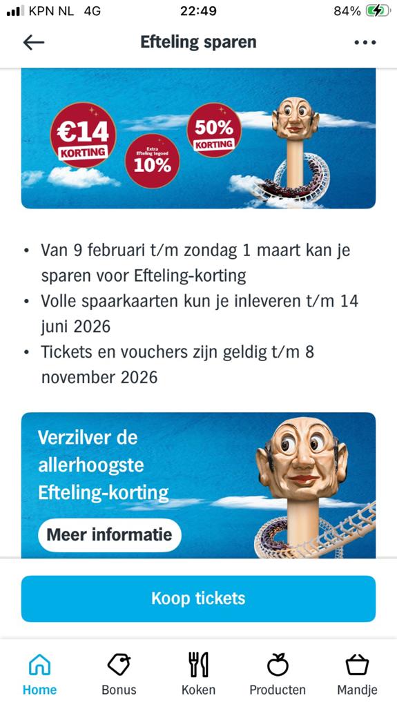 Efteling zegels van Albert Heijn, Albert Heijn, Ophalen of Verzenden