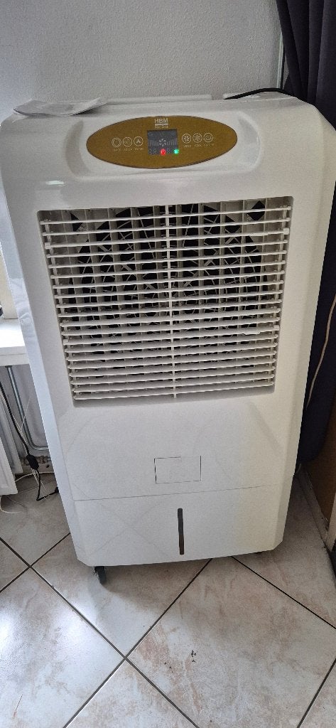 HBM Mobiele Evaporatieve Luchtkoeler met Afstandsbediening, Witgoed en Apparatuur, Ventilatoren, Ophalen, Ventilator met afstandsbediening
