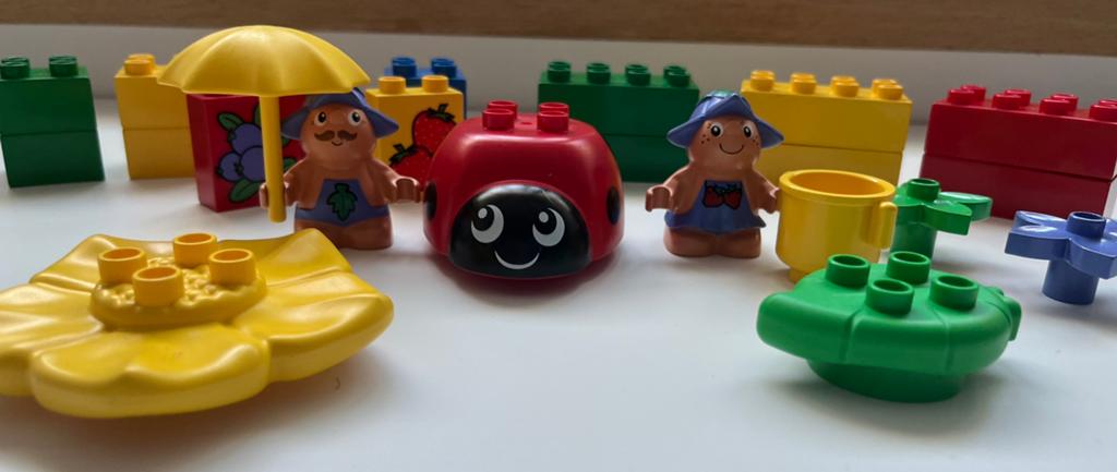 LEGO Duplo 2833 Little Forest Friends compleet, Overige thema's, Ophalen of Verzenden, Zo goed als nieuw, Compleet