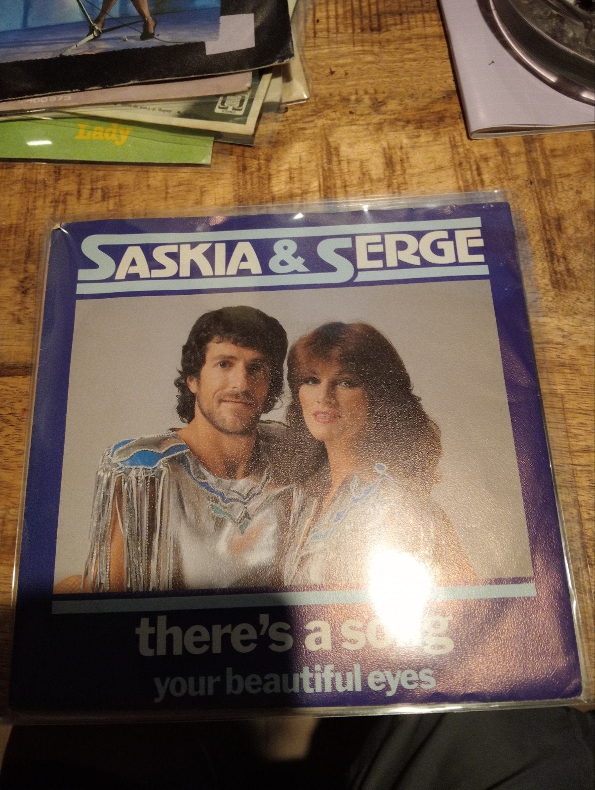Saskia & Serge - there s a song, Ophalen of Verzenden, Zo goed als nieuw, Pop