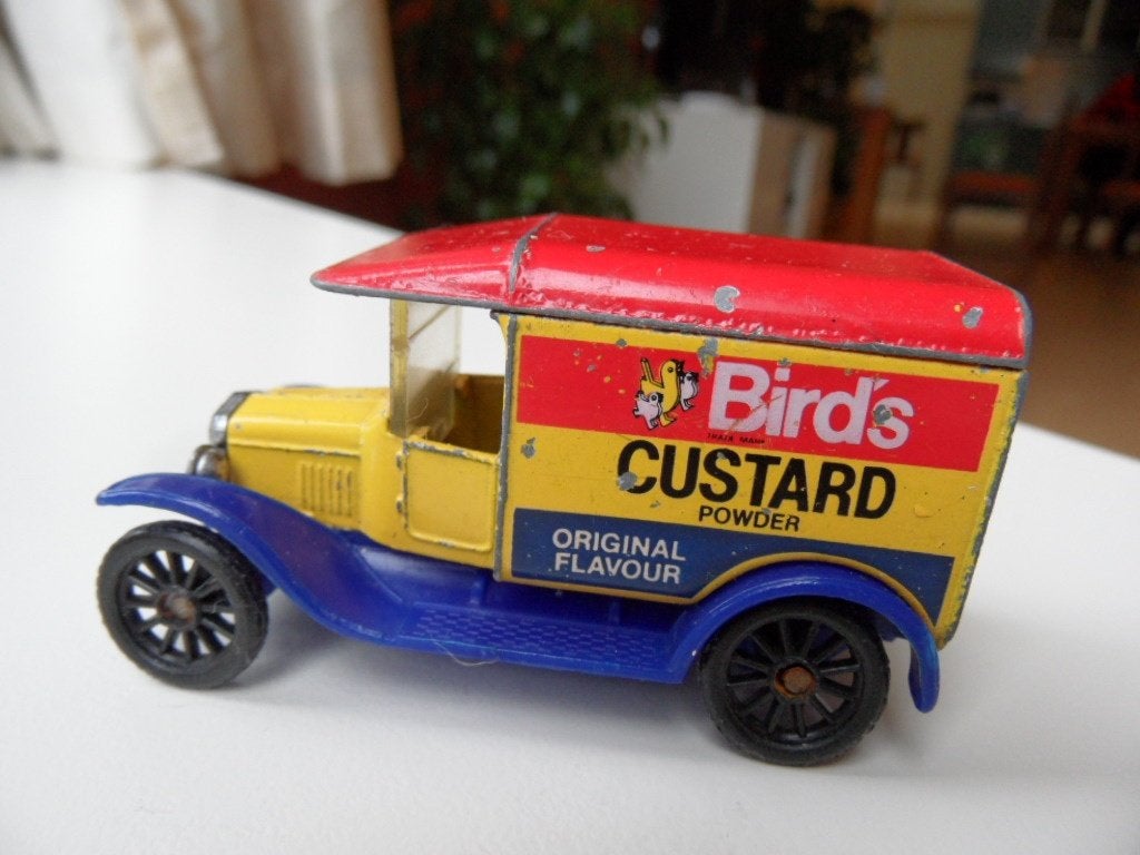 Matchbox 1921 model T ford Bird's CUSTARD POWDER, Ophalen of Verzenden, Gebruikt, Auto