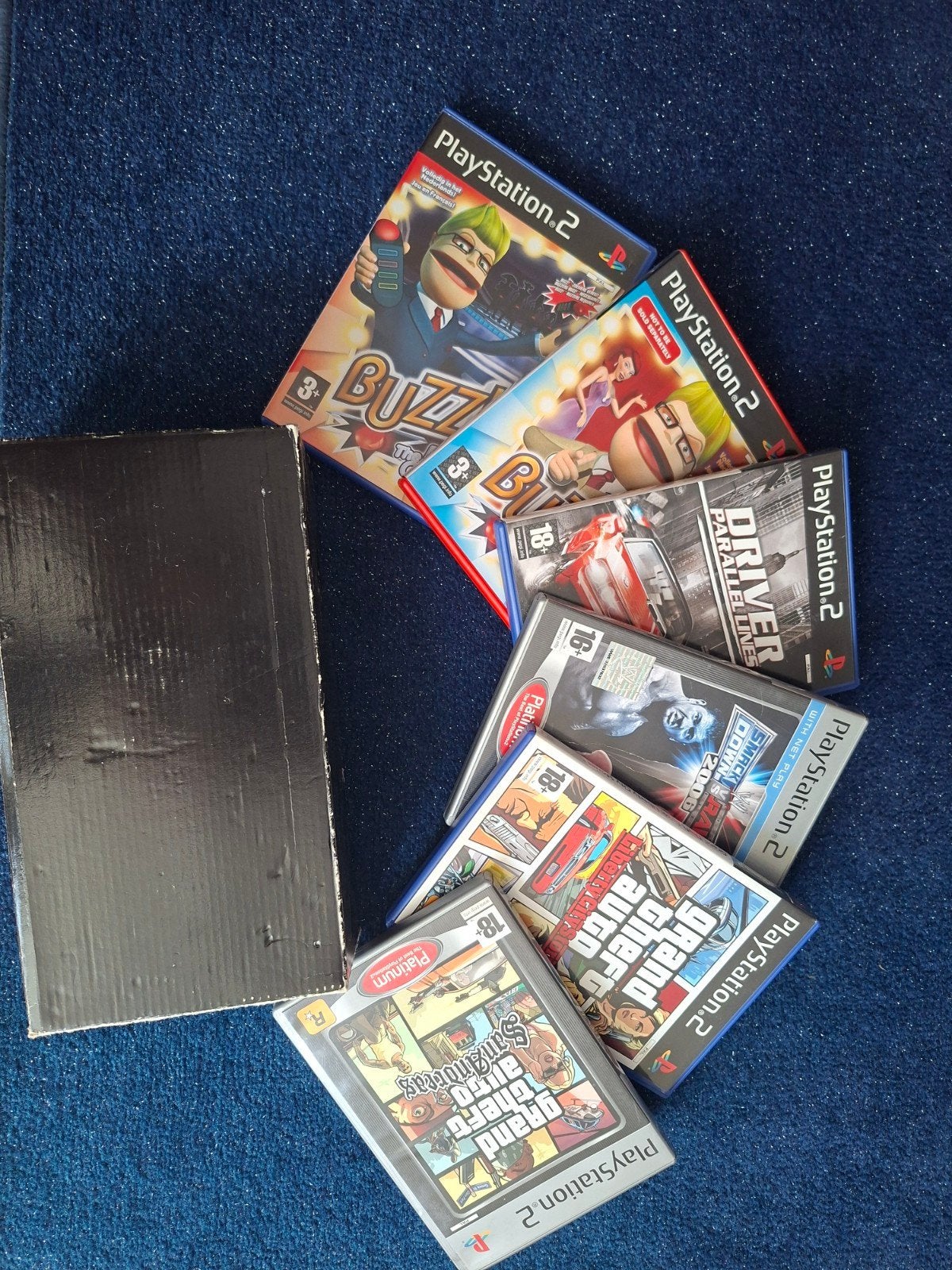 PS2 Games Bundel: GTA, Driver, Buzz! & WWE, Spelcomputers en Games, Muziek, Ophalen of Verzenden, Zo goed als nieuw, 3 spelers of meer
