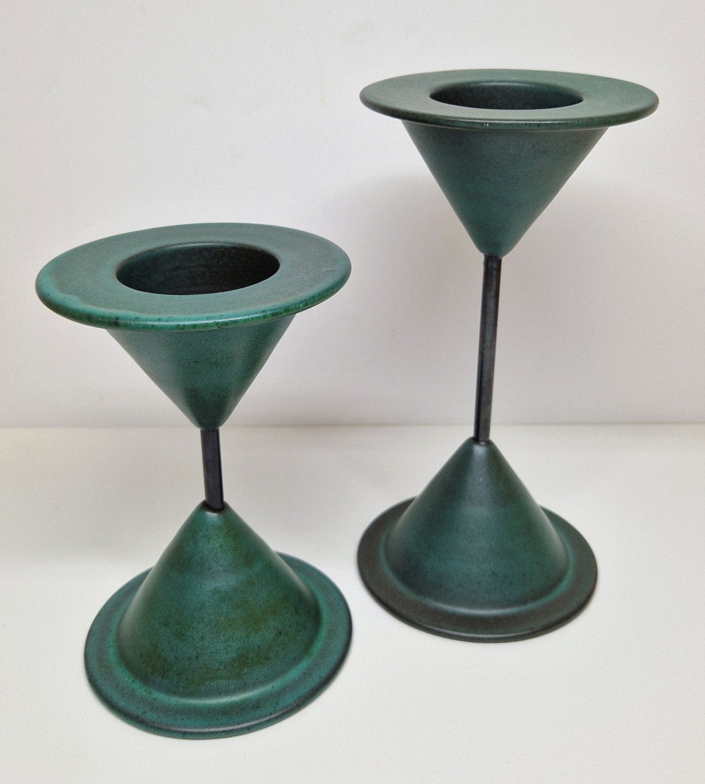 Cor Unum Diabolo kandelaars Theo Potmeer & Bart-Jan Reeser., Ophalen, Overige merken, Zwart, 17 cm