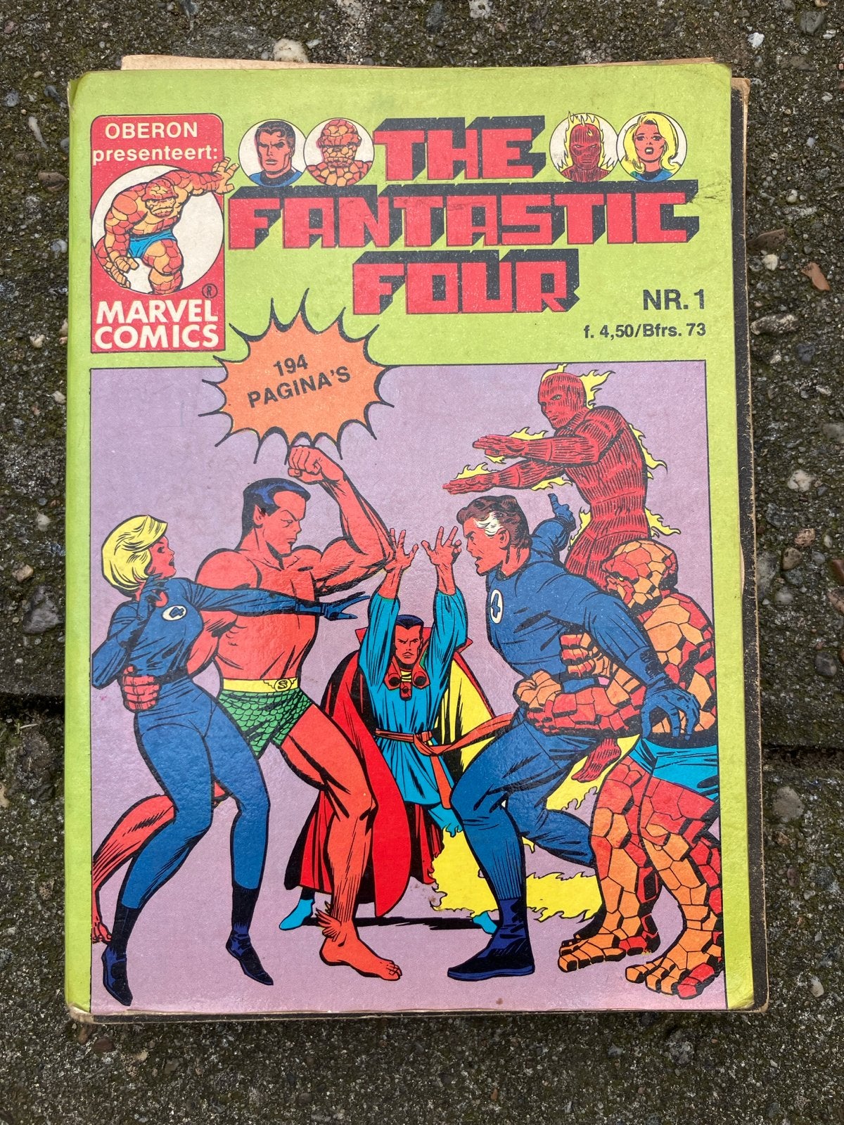 The Fantastic Four Nr. 1 - Marvel Comics (Oberon), Boeken, Eén stripboek, Ophalen of Verzenden, Gelezen