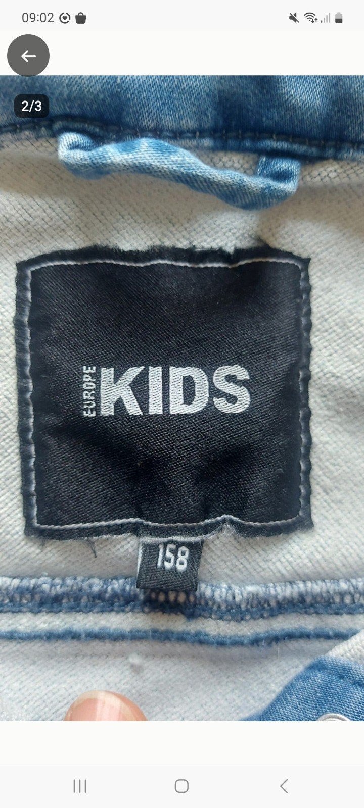 Stoere spijkerjas voor kinderen - Maat 158, Gebruikt, Europe Kids, Jongen of Meisje, Ophalen of Verzenden