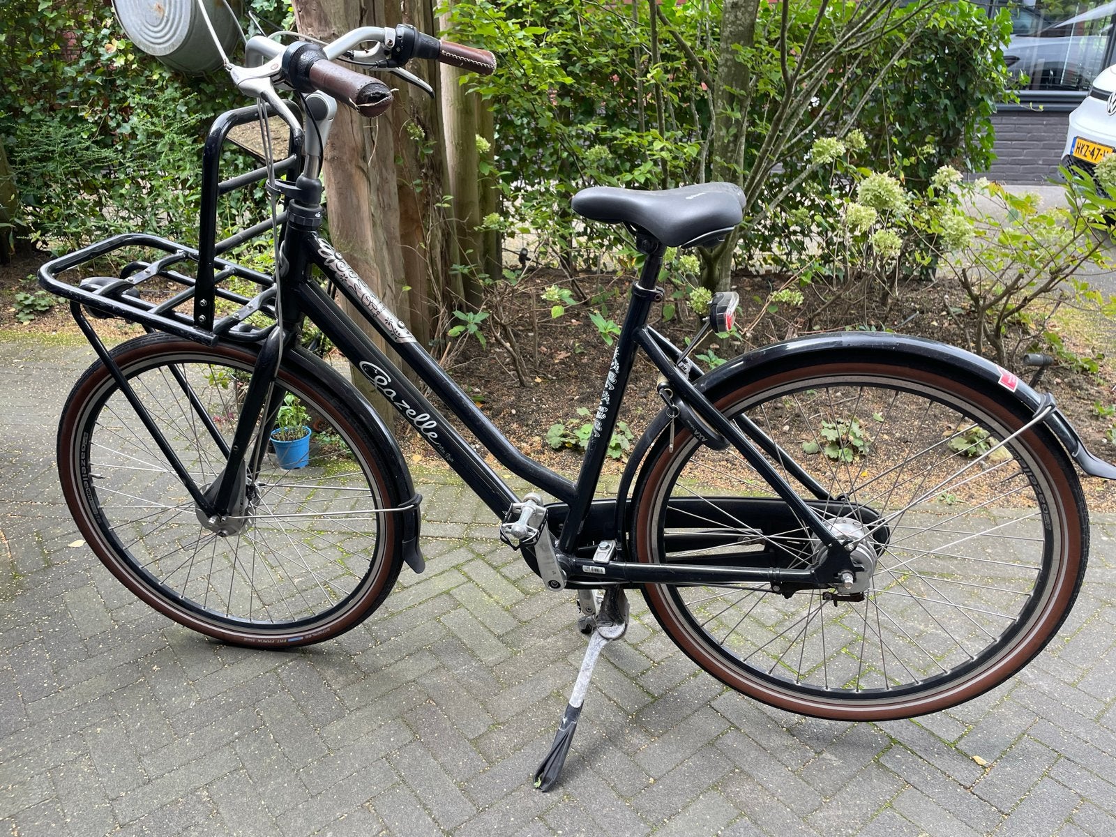 Gazelle Miss Grace damesfiets met voordrager, Fietsen en Brommers, Ophalen, Terugtraprem, Gazelle, 53 tot 56 cm