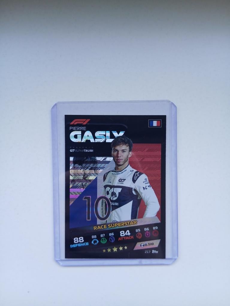 Pierre Gasly Race Superstar Topps Turbo Attax 2021 F1 Kaart, Hobby en Vrije tijd, Verzamelkaartspellen | Overige, Ophalen of Verzenden