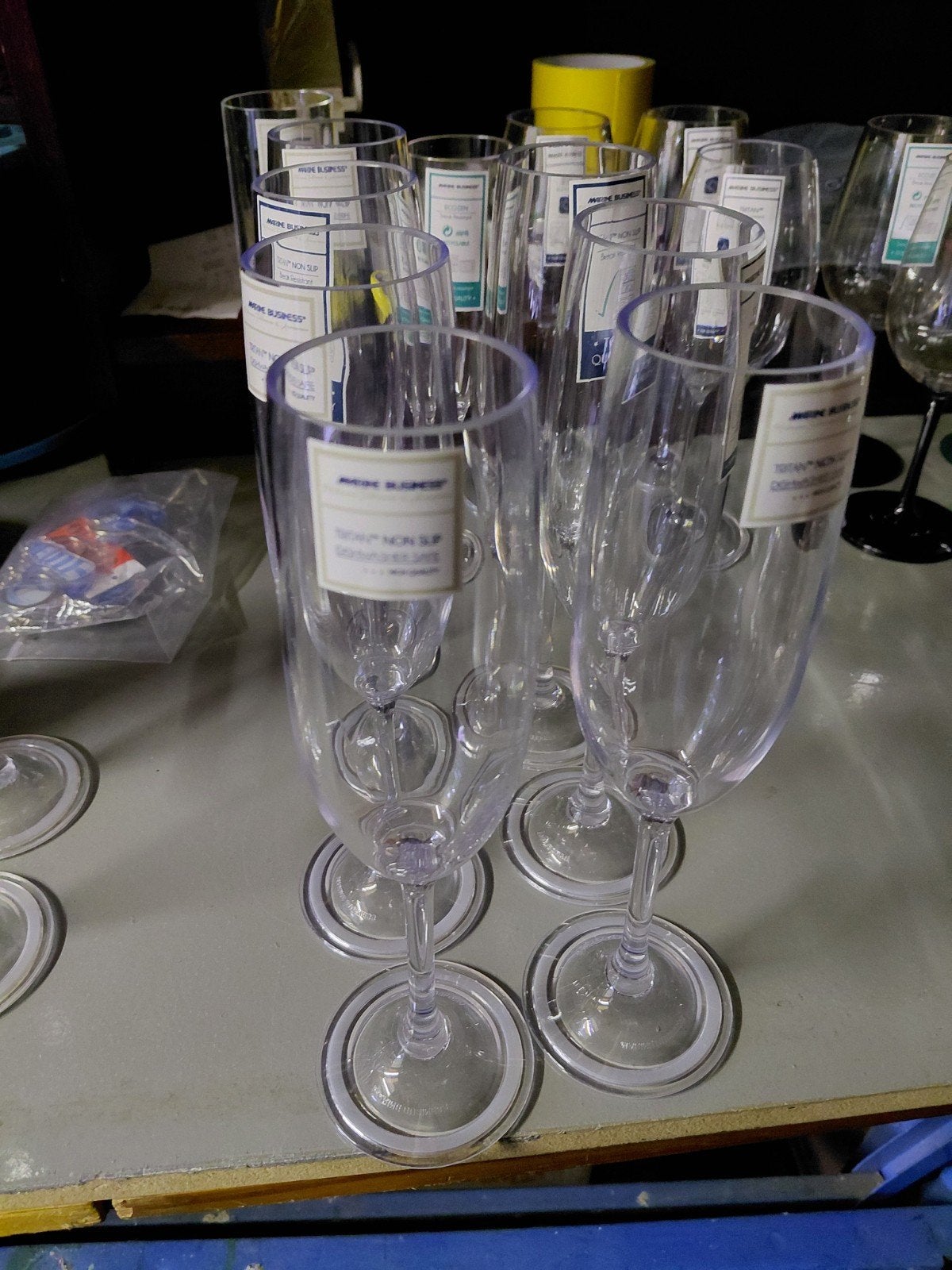 Marine Business Champagne glazen op voet - Nieuw, Overige typen, Kunststof, Nieuw, Ophalen of Verzenden