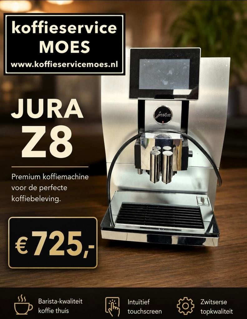JURA Z8 Premium Volautomatische Koffiemachine – €725, Ophalen of Verzenden