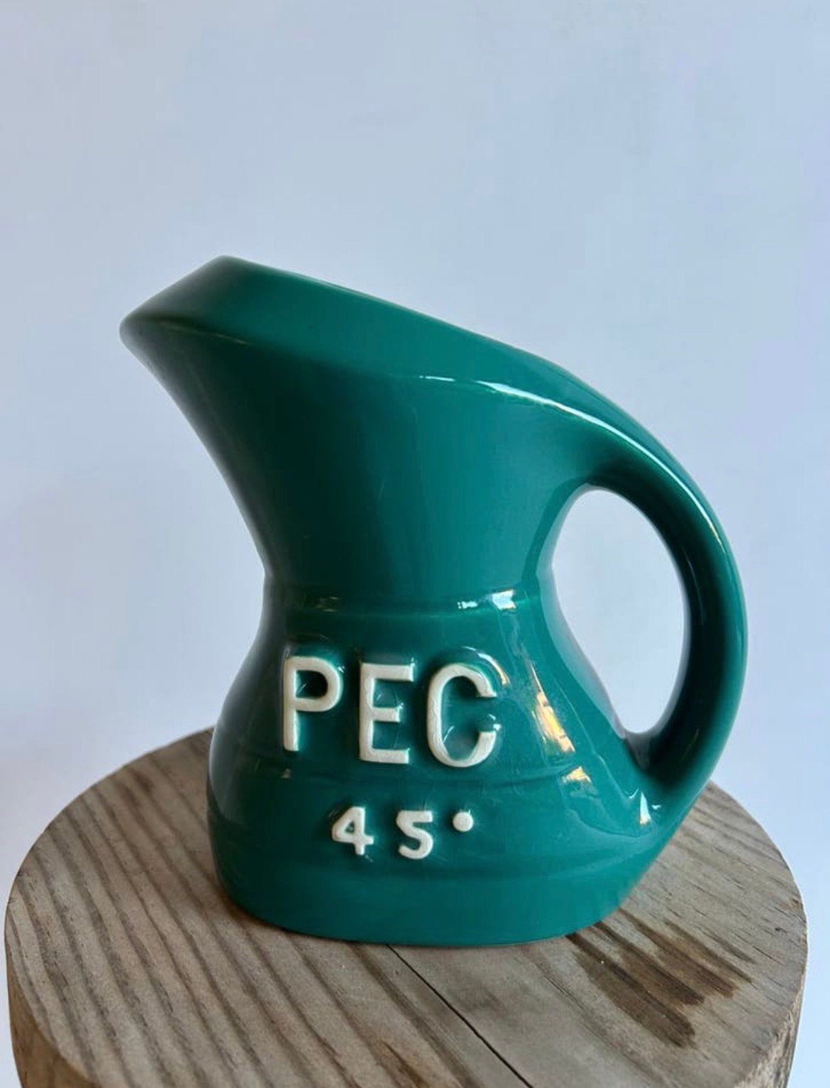 Brocante Franse groene waterkan, Ophalen of Verzenden
