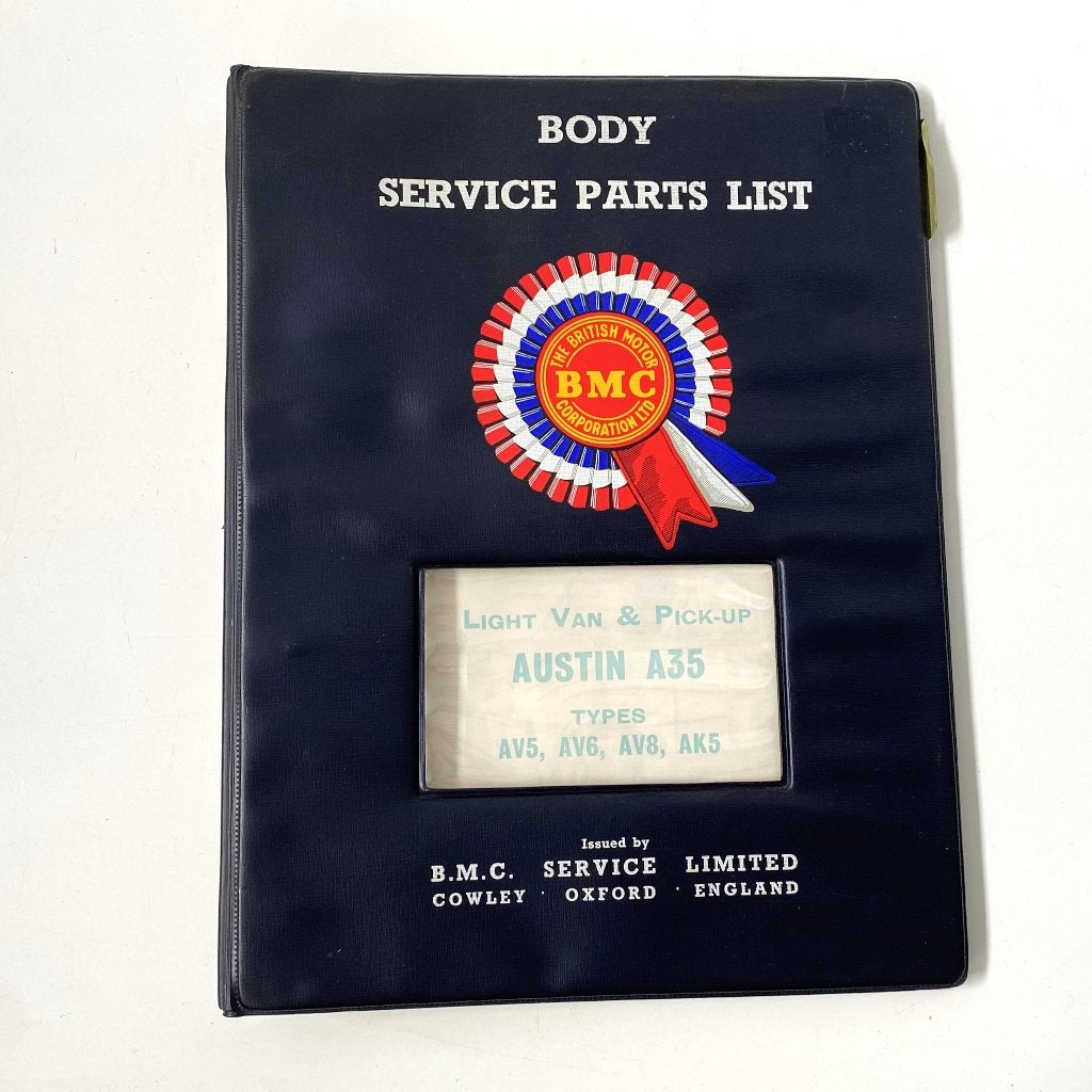 Austin A35 light van & pick-up body service parts list 1969, Verzenden