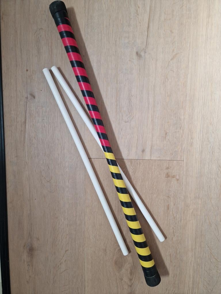 Devil sticks voor jongleren, Ophalen, Gebruikt, Zilver