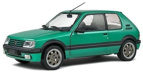 Peugeot 205 GTI Griffe '92, groen / 1:18 / Solido, Solido, Solido, Rue de L' Ecusson 2, 56120 Josselin France, Nieuw