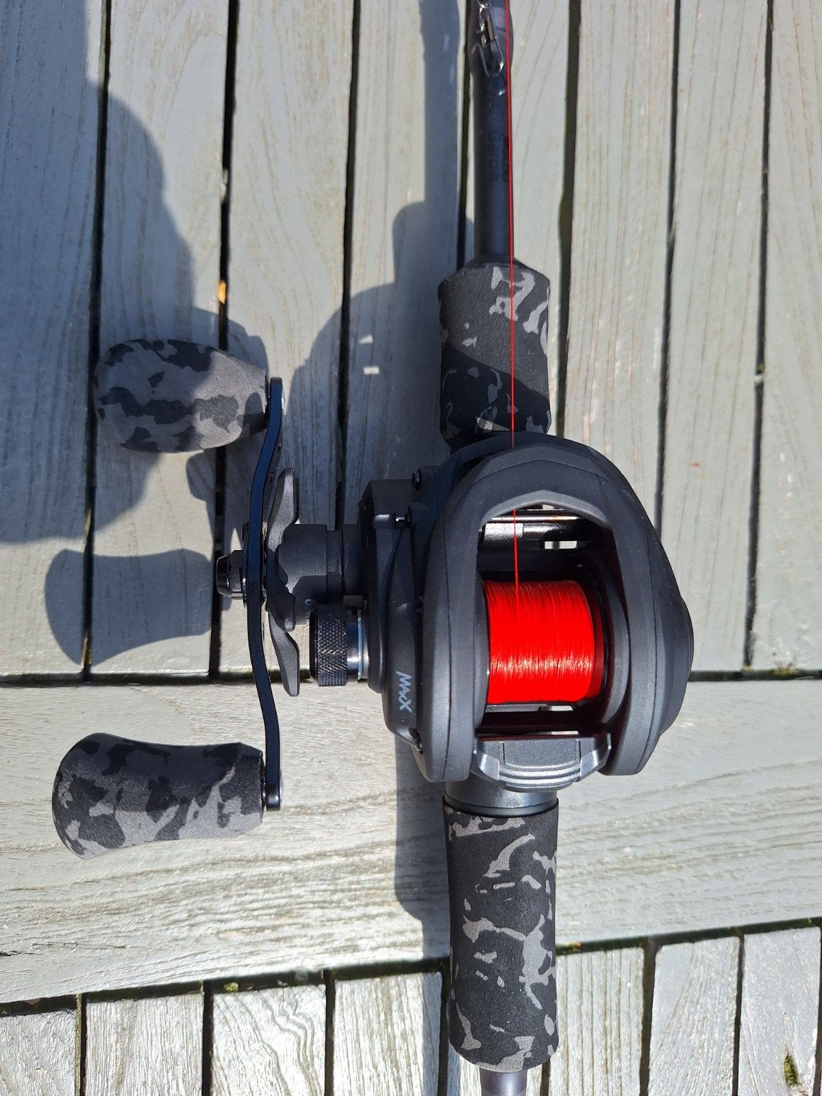 abu garcia max x baitcaster black ops edition, Ophalen, Zo goed als nieuw