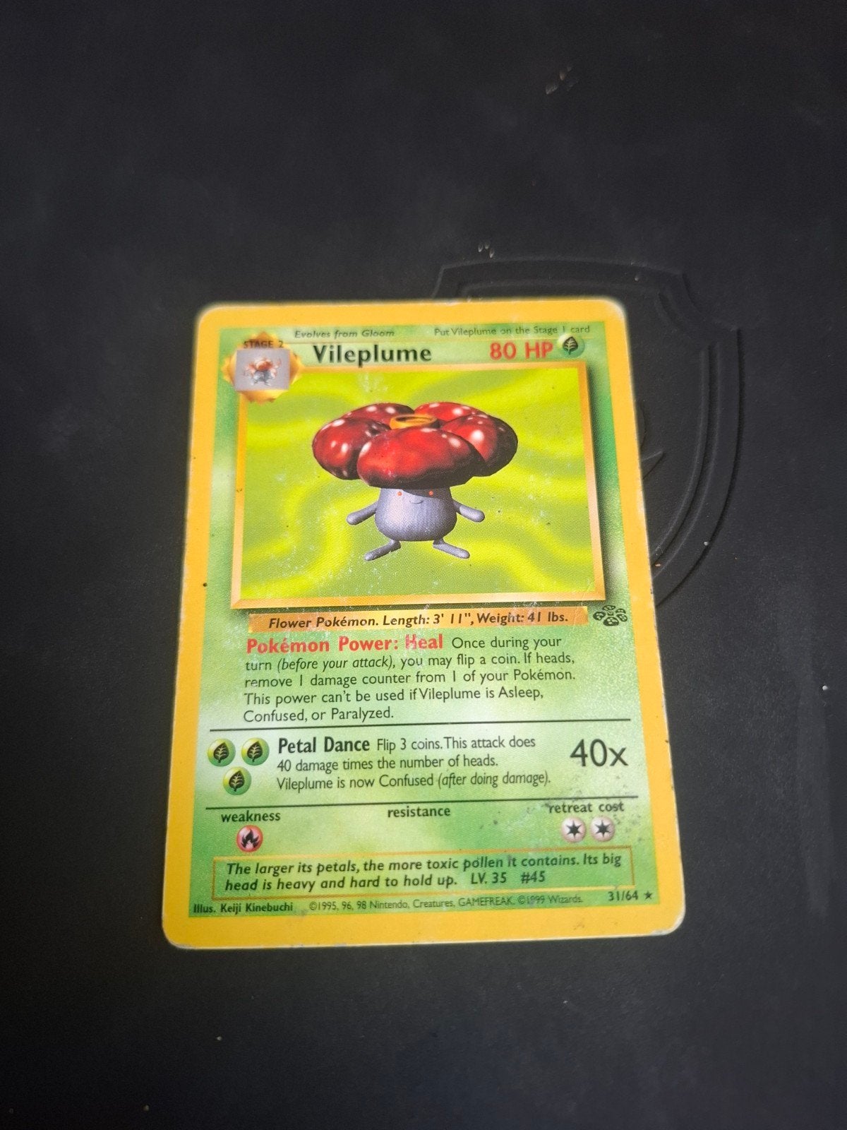 Vileplume Pokémon kaart 31/64 Jungle Set, Ophalen of Verzenden, Gebruikt, Losse kaart