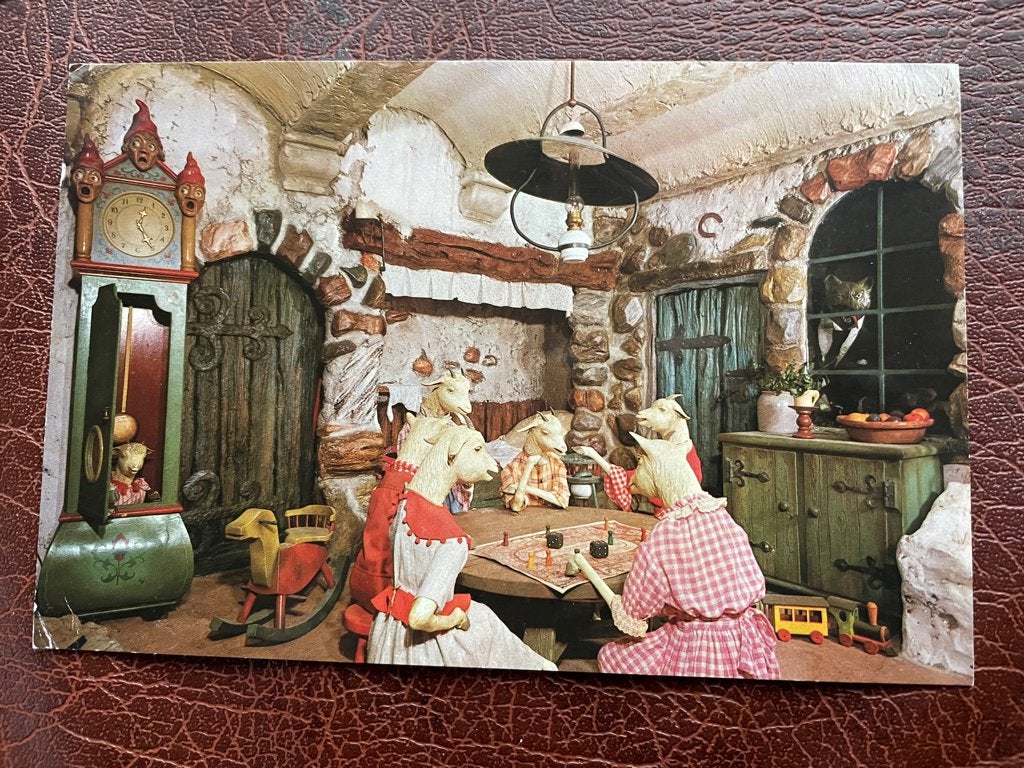 ansichtkaart van De Efteling ; De Wolf en de Zeven Geitjes., Verzenden, Zo goed als nieuw, Overige typen