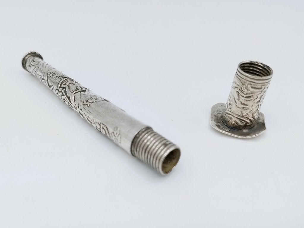 Zilveren naaldenkoker, A. van Willenswaard, Schoonhoven 1807, Antiek en Kunst, Antiek | Goud en Zilver, Verzenden, Zilver