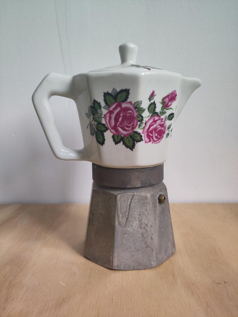 Flory express vintage percolator koffie keramiek, Ophalen of Verzenden