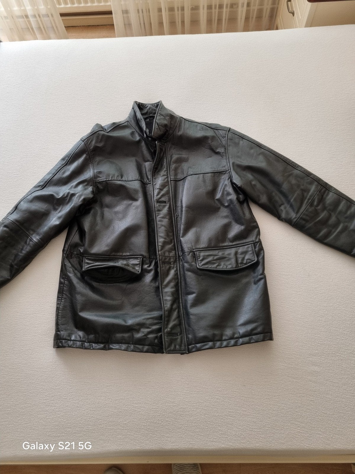 Mooie echt lederen jas, Kleding | Heren, Jassen | Winter, Verzenden, Zo goed als nieuw, Maat 52/54 (L), Bruin