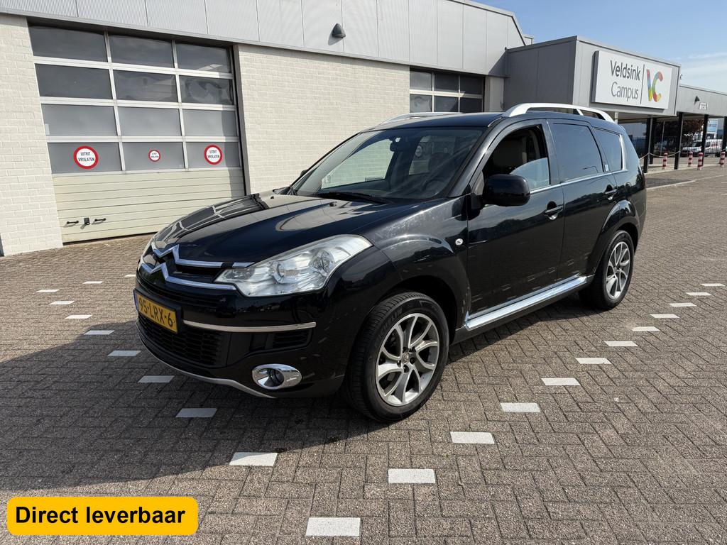 Citroën C-crosser 2.2 HDiF Exclusive 7p. Navi Leder Stoelve, Auto's, Euro 5, Beige, 2000 kg, 7 stoelen