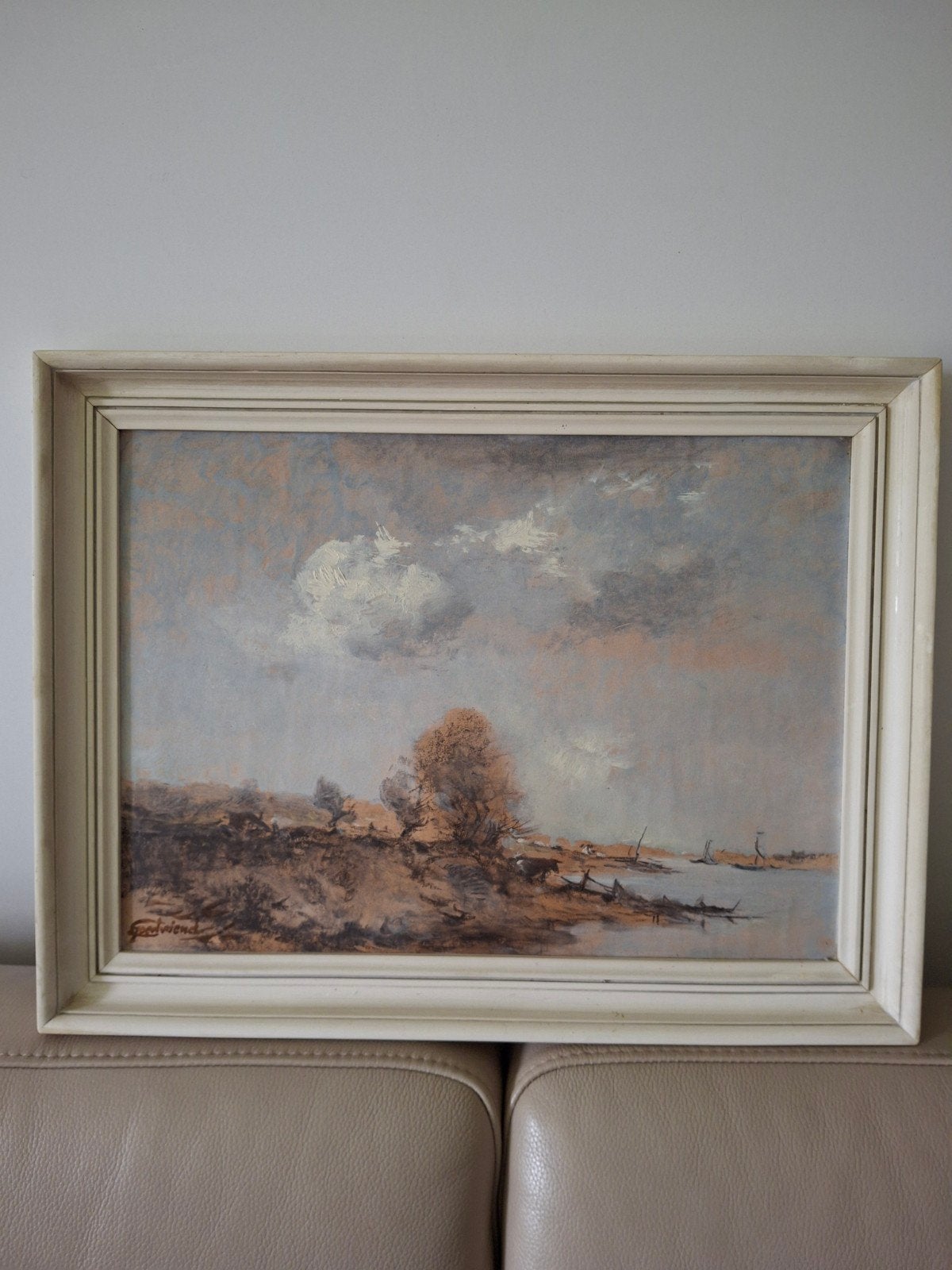 Rivier de Ijssel bij Den Steeg, Antiek en Kunst, Kunst | Schilderijen | Klassiek, Ophalen of Verzenden