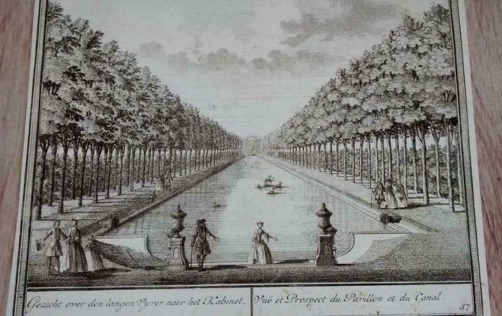 37 / Beverwijk Het Huis Kopergravure 18e Eeuw, Ophalen of Verzenden