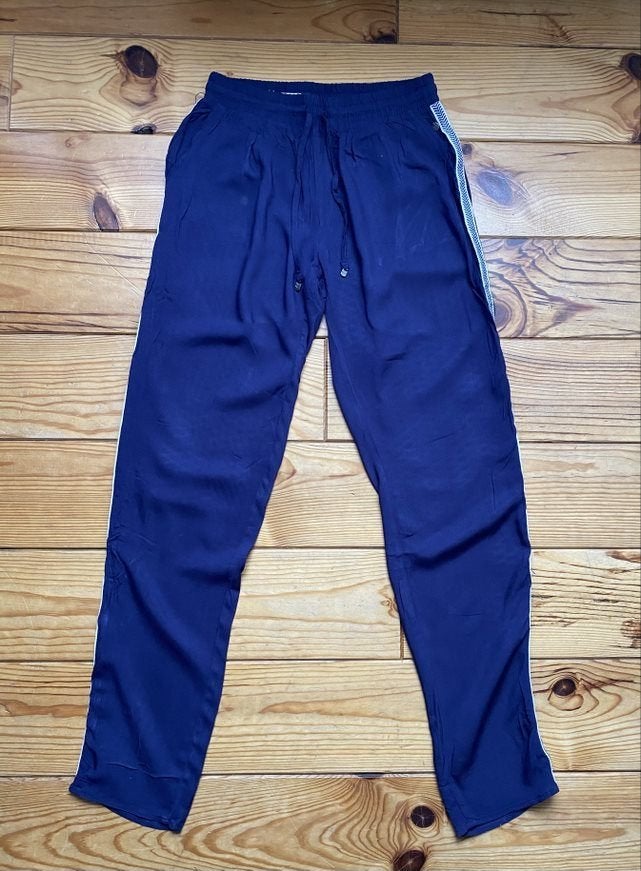 Dames / meisjes broek blauw maat S, Maat 38/40 (M), Anti Blue, Blauw, Ophalen of Verzenden