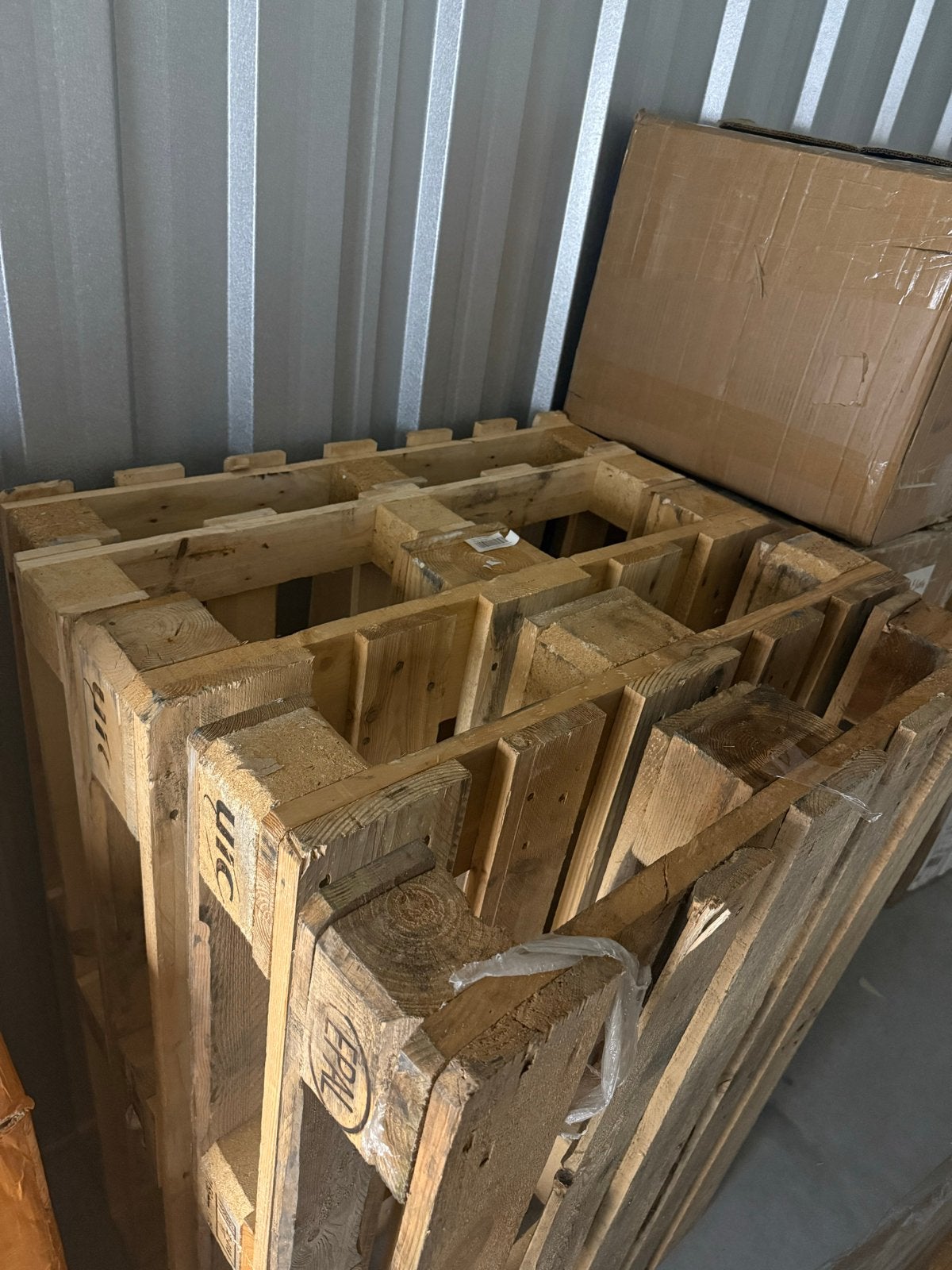 3x Gebruikte Europallets 2x normale pallets, Ophalen of Verzenden, Overige typen