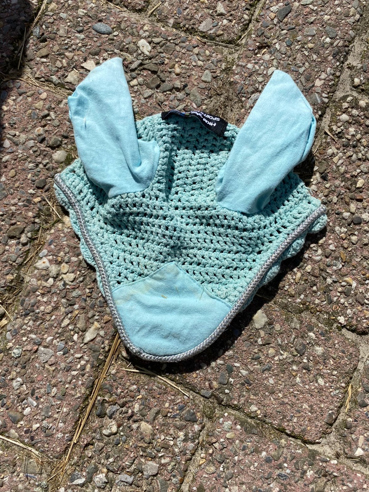 Blauw oornetje maat pony, Ophalen, Zo goed als nieuw