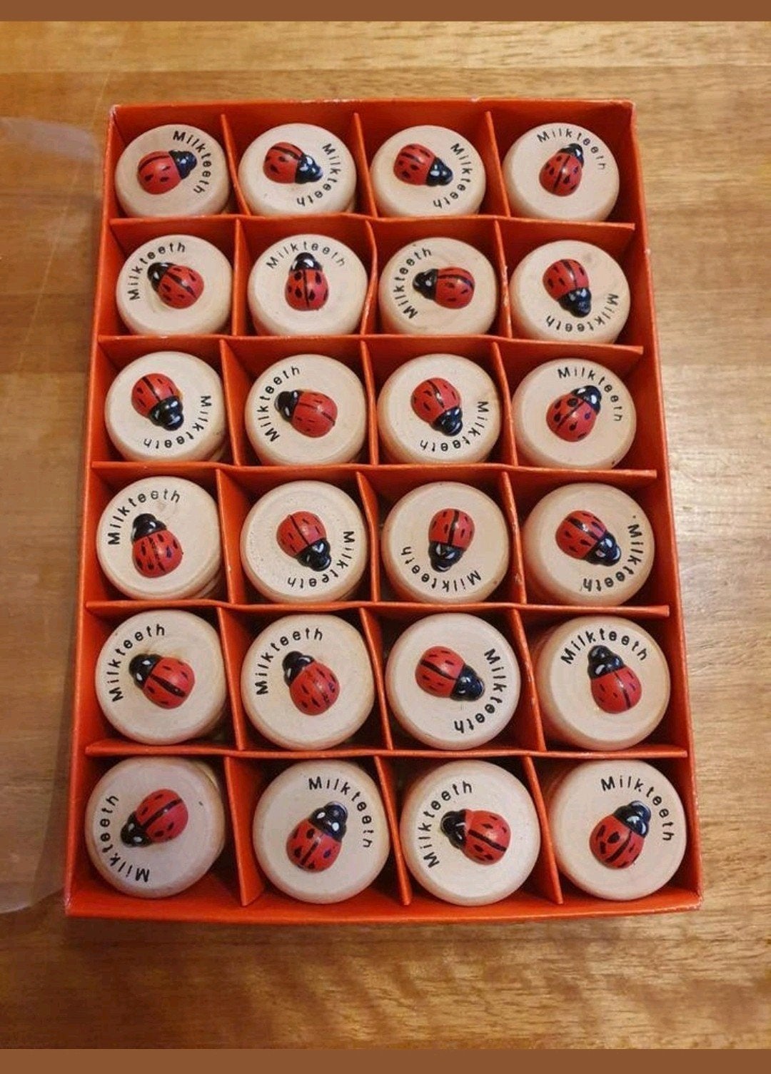 Houten doosje, lieveheersbeestje,  nieuw, Ophalen of Verzenden, Nieuw