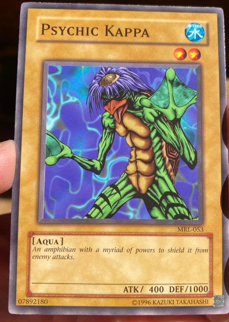 Yu-Gi-Oh! Psychic Kappa MRL Old US Print !, Ophalen of Verzenden, Zo goed als nieuw, Losse kaart