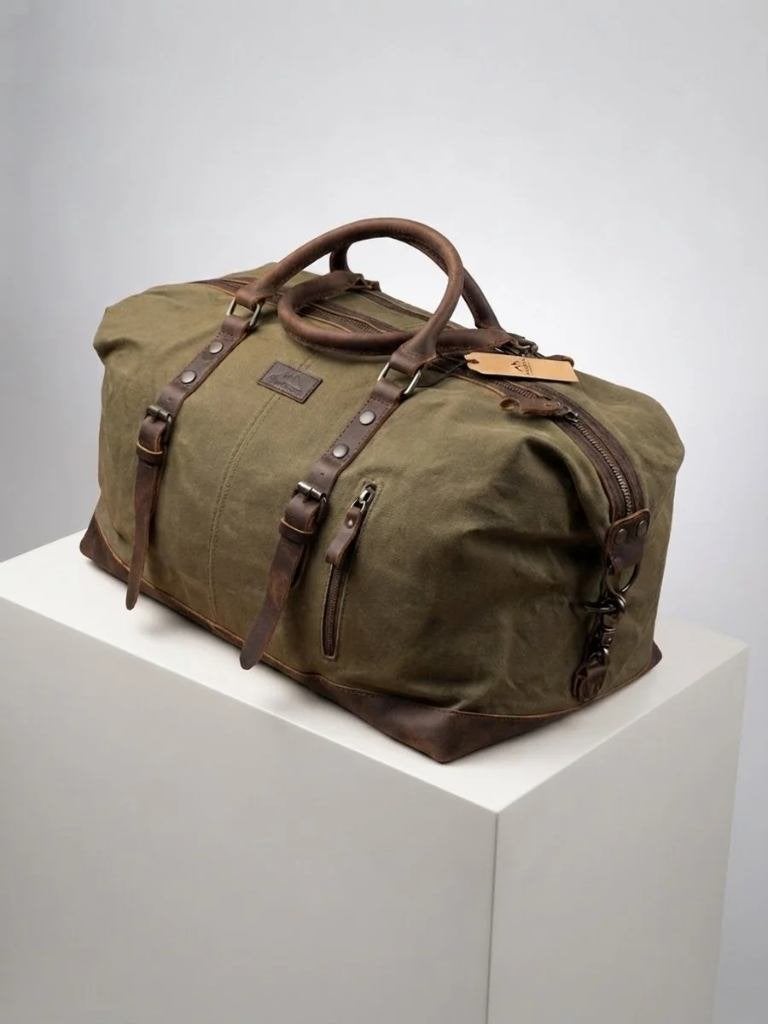 Blue Rocks - Nomad - Weekendtas - Duffle Bag - 2 Kleuren, 40 tot 60 cm, 30 cm of meer, Blue Rocks - Leeuwarden, Bruin
