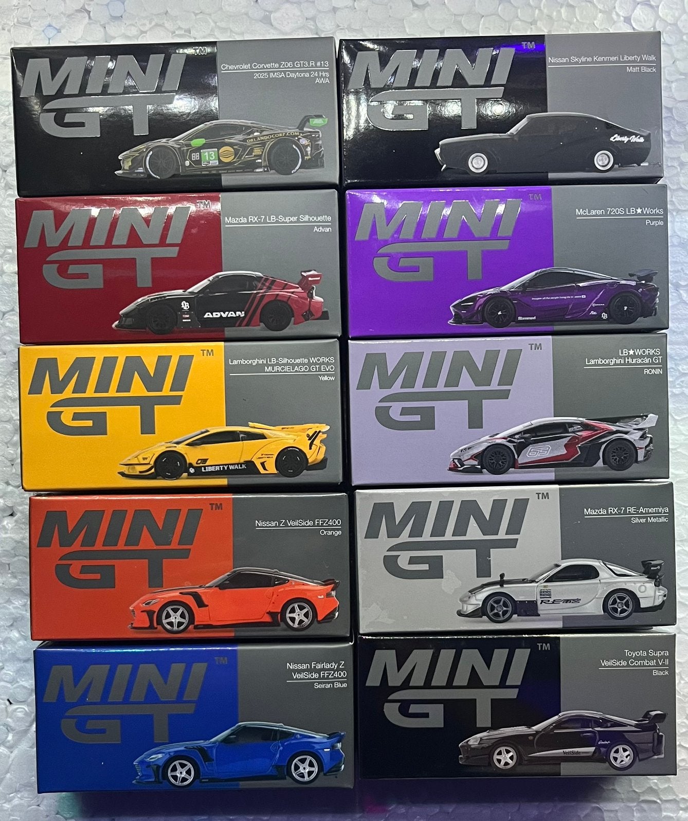 MINI GT 1:64 verzameling – 10 modellen – lot, Ophalen of Verzenden, Zo goed als nieuw, Auto