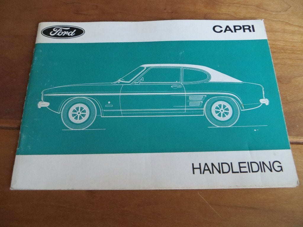 Instructieboek Ford Capri 1300 t/m Capri 2600 GT 1971, Ophalen of Verzenden