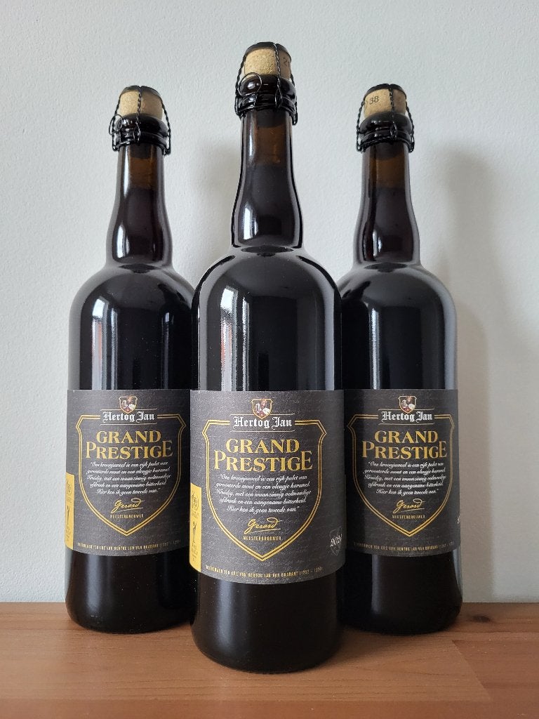 Hertog Jan - Grand Prestige 2021 - 75cl - Speciaalbier, Verzamelen, Biermerken, Ophalen of Verzenden, Nieuw, Flesje(s), Hertog Jan