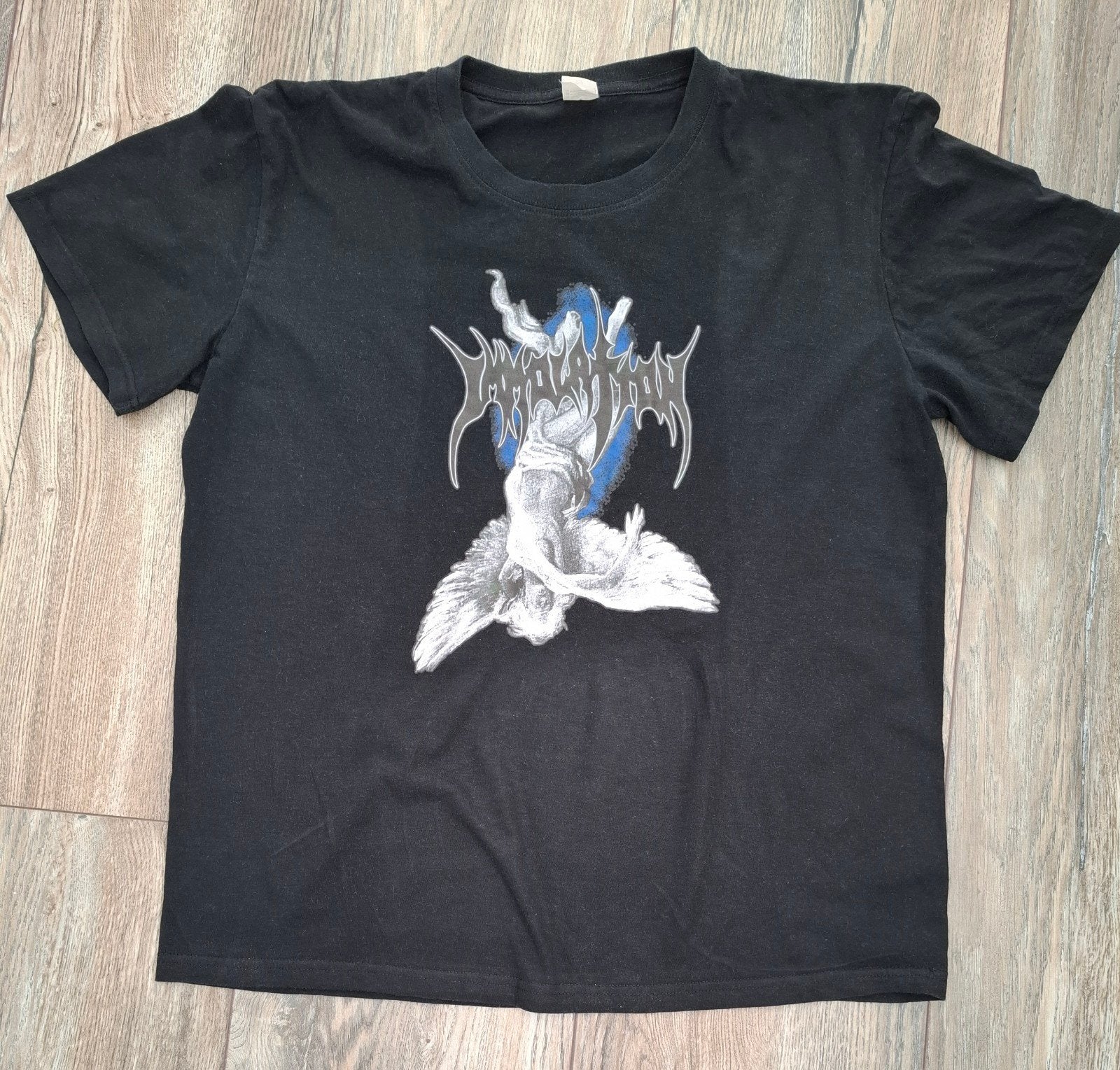 Immolation 'Fallen Angel' bootleg shirt, maat L, Ophalen of Verzenden, Gedragen, Maat 52/54 (L), Zwart
