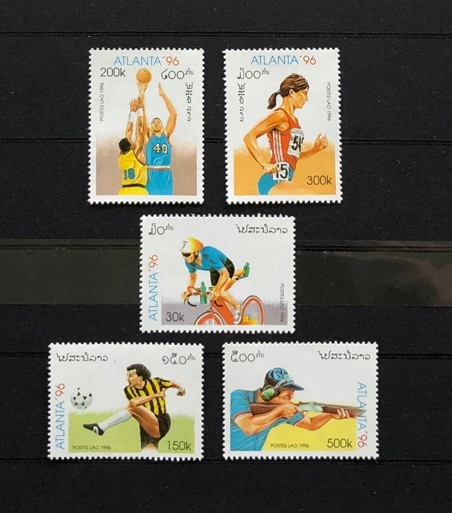 Laos Postfris 1996 Olympische Spelen Atlanta 1996, Ophalen of Verzenden, Postfris, Sport