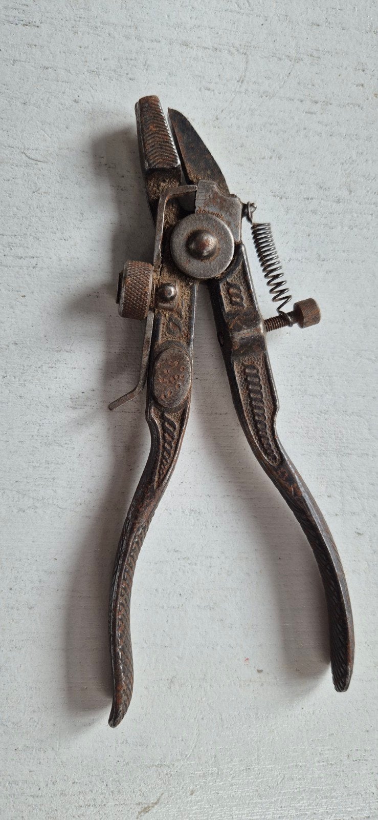 Antieke zaagklem / zaagzetter, Antiek en Kunst, Ophalen of Verzenden