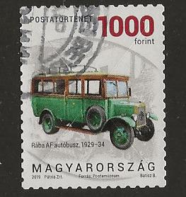 Hongarije 78, bus voor jos*, Verzenden, Gestempeld
