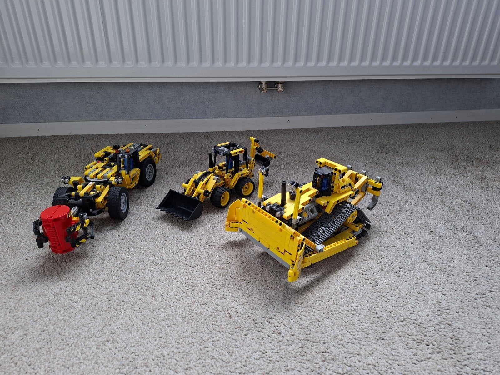 technic lego Bulldozer, shovel en laadgraaf combinatie, Gebruikt, Lego, Ophalen of Verzenden, Technic
