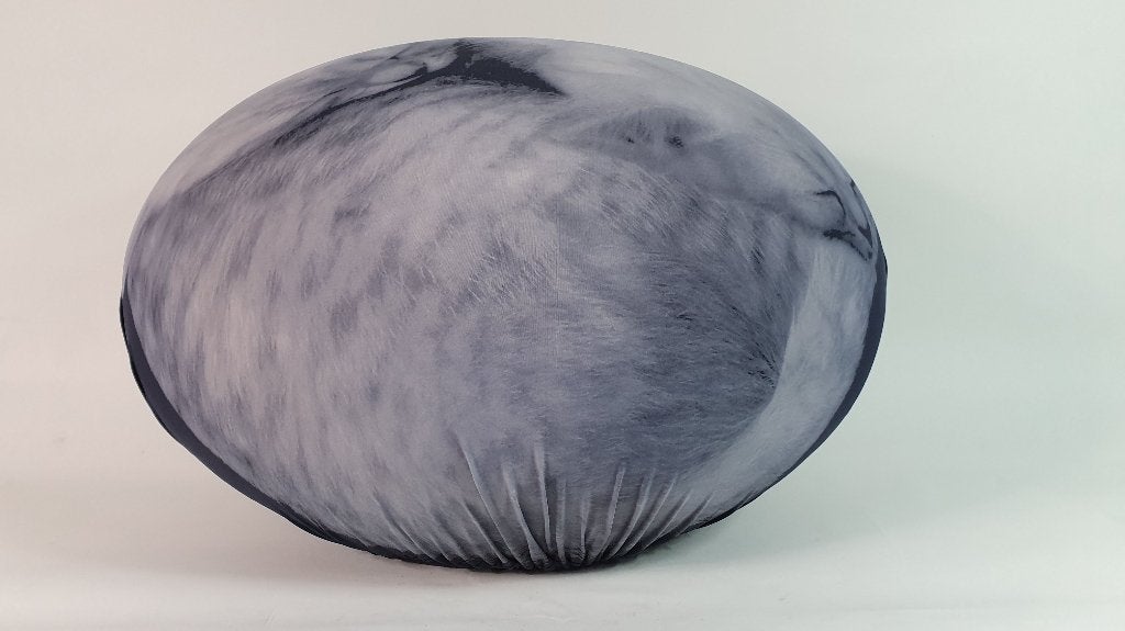 Tato Cerruti Baleri design pouf, poef, kittens blauw. S32, Tweedehands verkoop, Tweedehands verkoop, Minder dan 50 cm, Gebruikt