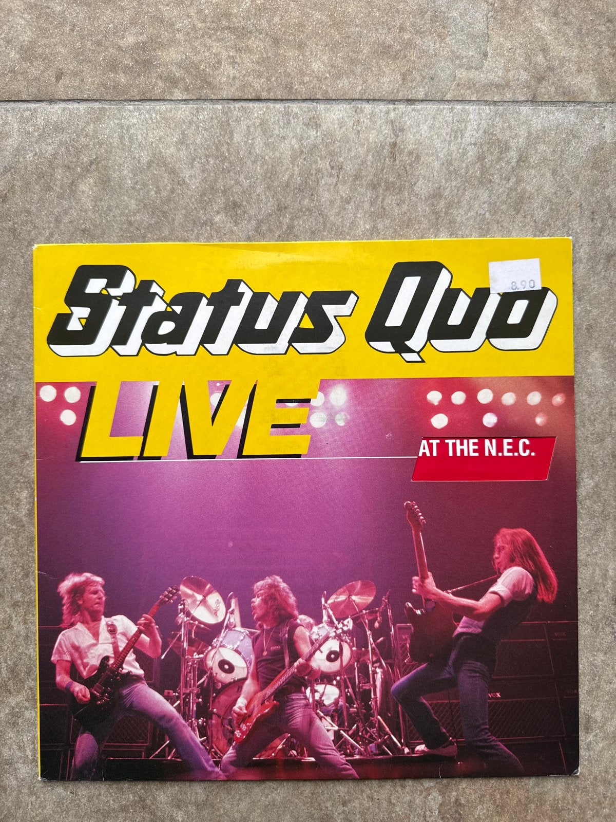 Status Quo - Live At The N.E.C. LP (1982), LP, Gebruikt, Ophalen of Verzenden, Classic Rock