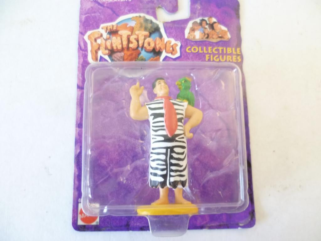The Flintstones Mattel 1994 figuurtje 8cm Fred met Papegaai, Ophalen of Verzenden, Nieuw, Film, Actiefiguur of Pop