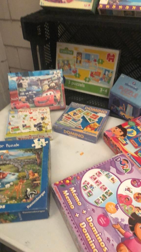 Diverse kinderpuzzels en spelletjes, Kinderen en Baby's, Speelgoed | Kinderpuzzels, Ophalen of Verzenden, 10 tot 50 stukjes, Gebruikt