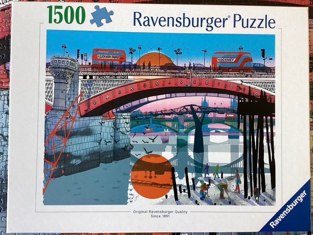 Ravensburger puzzel 1500 stukjes Londen als nieuw, Ophalen of Verzenden, 500 t/m 1500 stukjes, Zo goed als nieuw, Legpuzzel