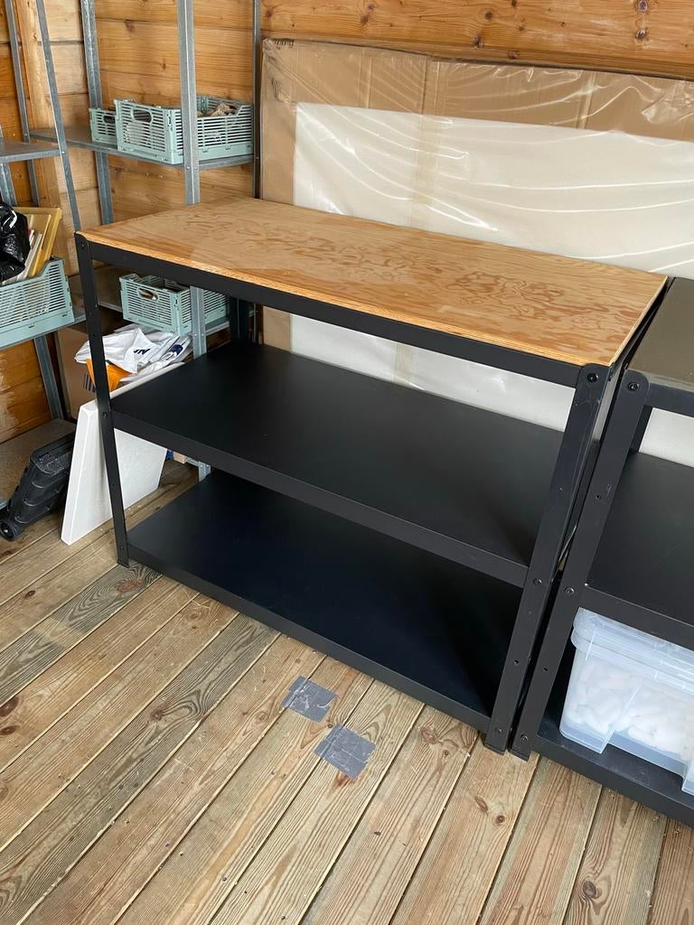 Ikea BROR werkbank / opbergrek, Ophalen, Zo goed als nieuw, 70 tot 120 cm
